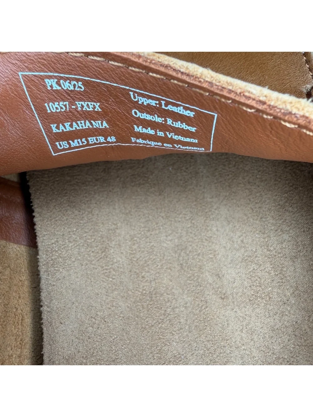 Olukai Kakaha Nia Men’s Leather Slip On Loafers Shoes Brown Sz 15